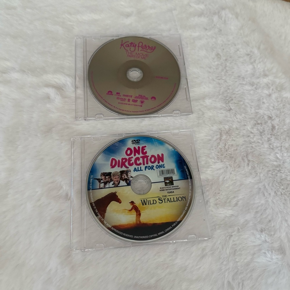 Katy Perry and One Direction Documentary DVDs